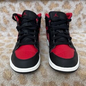 Black and Red High-Top Sneakers